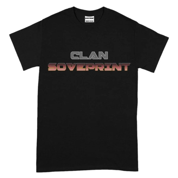 Clan Soveprint TShirt - Black