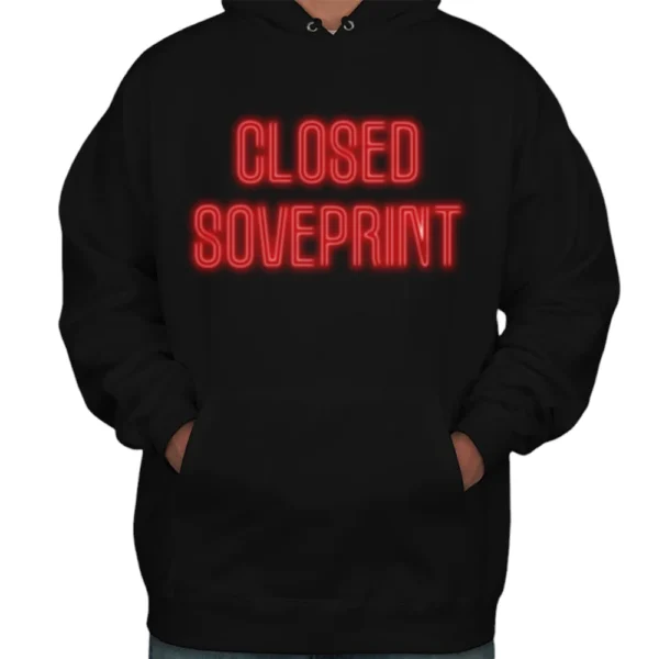 Closed Soveprint Hoodie - Black