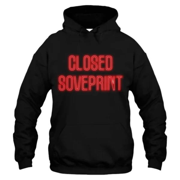 Closed Soveprint Hoodie - Black