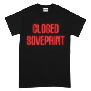 Closed Soveprint TShirt - Black