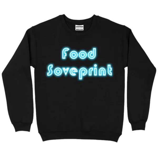 Food Soveprint Sweatshirt - Black