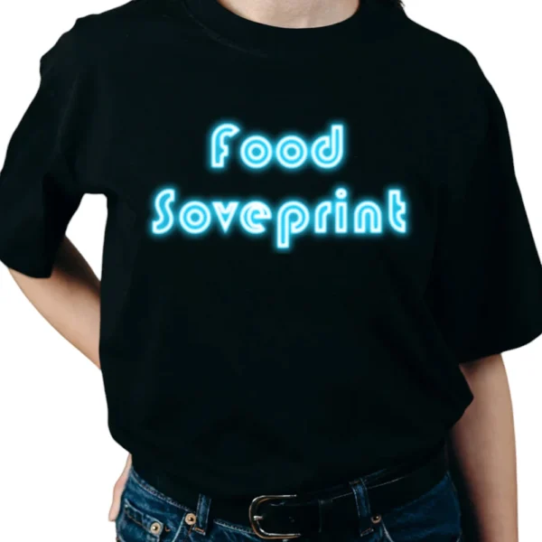 Food Soveprint TShirt - Black