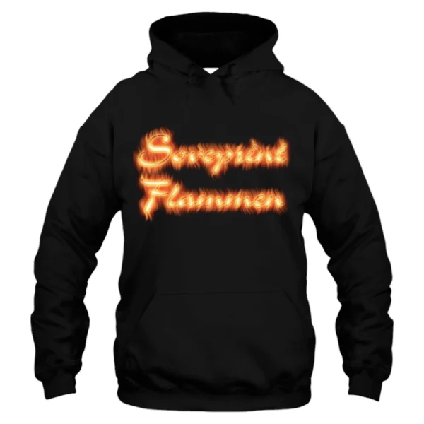 Soveprint Flammen Hoodie - Black