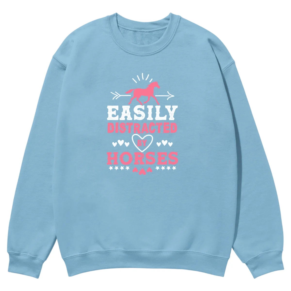 Easily Distracter By Horse Unisex Sweatshirt