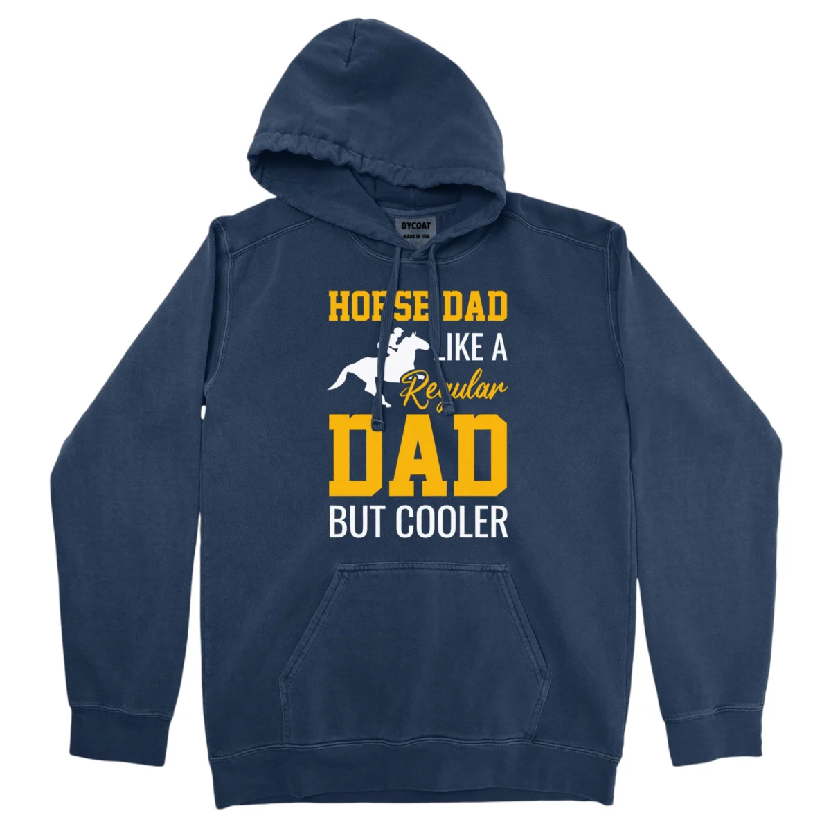 Horse Dad Like A Regular Dad But Cooler Unisex Comfort Colors Hooded Sweatshirt