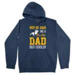 Horse Dad Like A Regular Dad But Cooler Unisex Comfort Colors Hooded Sweatshirt