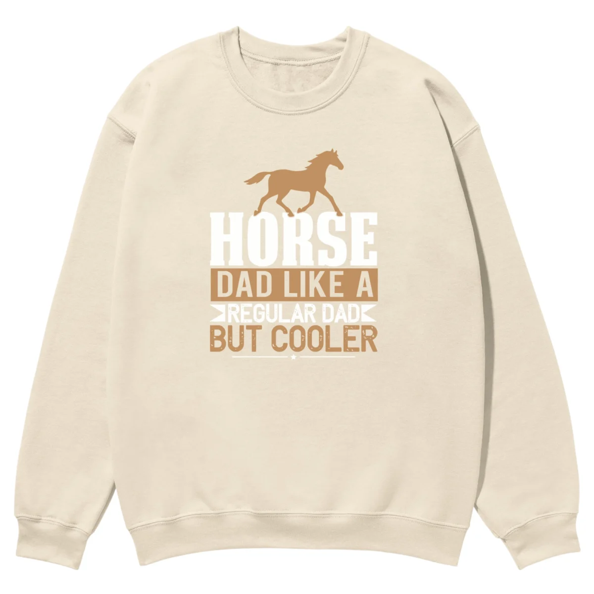Horse Dad Like A Regular Dad But Cooler Vintage Unisex Sweatshirt