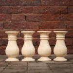 The Colossal Cottage – Premium 5-Inch Wide Chunky Pine Balustrade Legs (Set of 4)