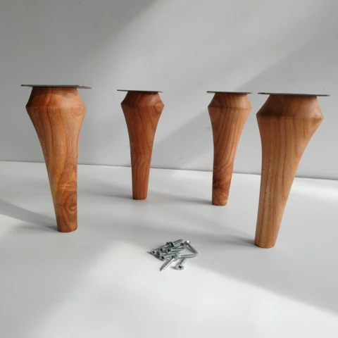 The Bobbin Artisan – Handcrafted Decorative Solid Wood Furniture Legs (Set of 4) (1)