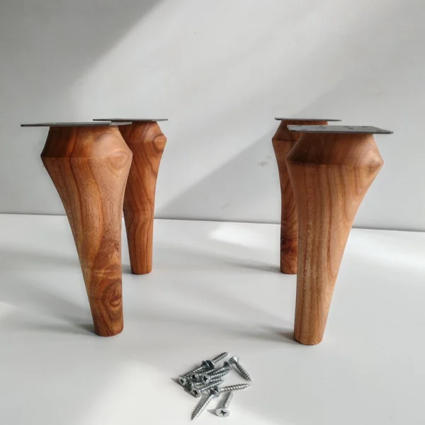 The Bobbin Artisan – Handcrafted Decorative Solid Wood Furniture Legs (Set of 4)