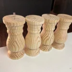 The Grand Estate – 10-Inch Colossal Chunky Pine Balustrade Legs (Set of 4)