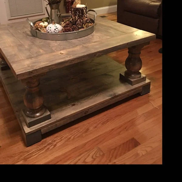 The Grand Estate – 10-Inch Colossal Chunky Pine Balustrade Legs (Set of 4)