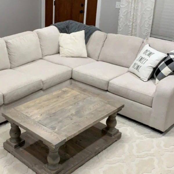 The Grand Estate – 10-Inch Colossal Chunky Pine Balustrade Legs (Set of 4)