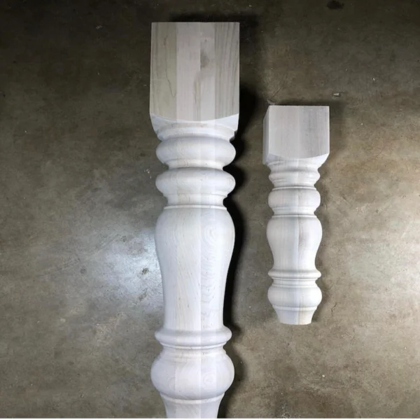 The Heartland Chunky – Artisan American Maple Bench & Coffee Table Legs (Set of 4)
