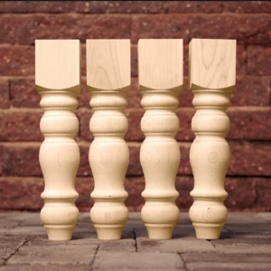 The Heartland Chunky – Artisan American Maple Bench & Coffee Table Legs (Set of 4)