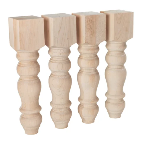 The Heartland Chunky – Artisan American Maple Bench & Coffee Table Legs (Set of 4) (6)