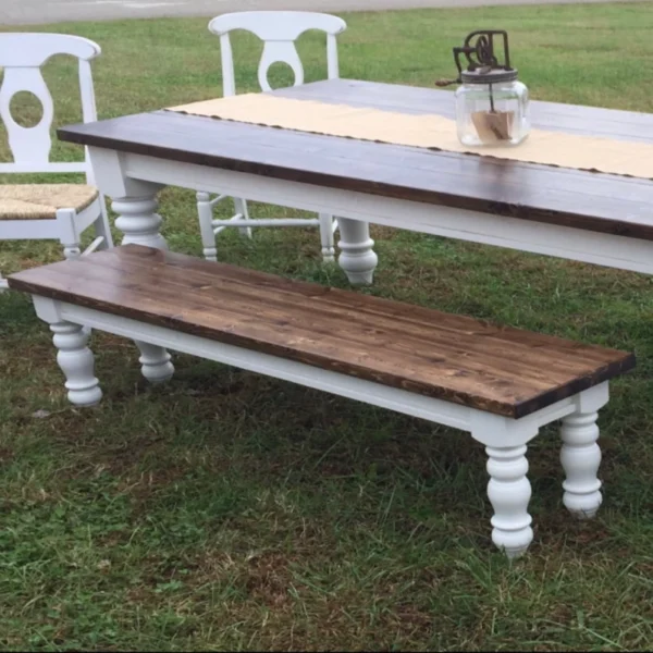 The Heartland Chunky – Artisan American Maple Bench & Coffee Table Legs (Set of 4)