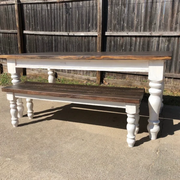 The Heartland Chunky – Artisan American Maple Bench & Coffee Table Legs (Set of 4)