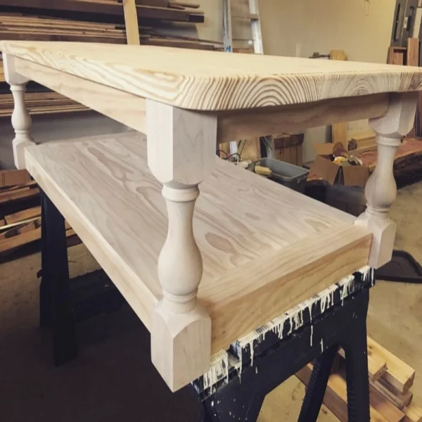 The Heritage Chunky – Premium American Maple Bench & Coffee Table Legs (Set of 4)