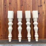 The Heritage Farmhouse – Premium Solid Pine Turned Dining Table Legs