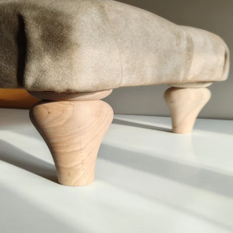 The Heritage Turn – Premium Decorative Solid Wood Furniture Legs (Set of 4)
