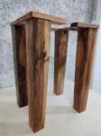 The Imperial Walnut – Handcrafted Solid Wood Dining Table Legs (Set of 4)