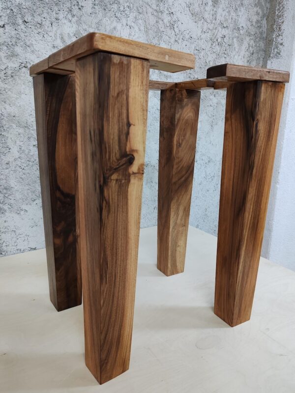 The Imperial Walnut – Handcrafted Solid Wood Dining Table Legs (Set of 4)