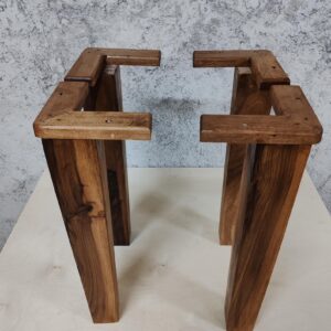 The Imperial Walnut – Handcrafted Solid Wood Dining Table Legs (Set of 4)
