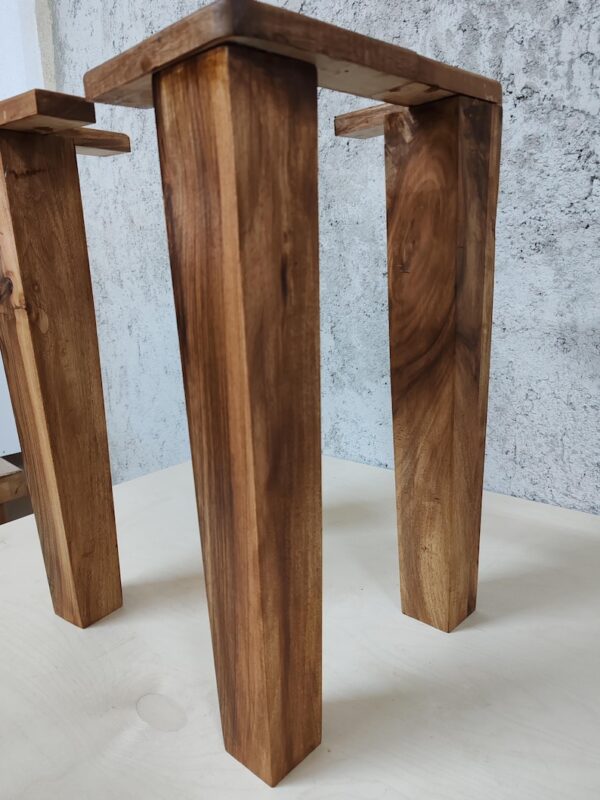 The Imperial Walnut – Handcrafted Solid Wood Dining Table Legs (Set of 4)