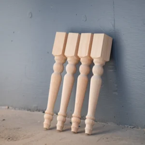 The Meadow Cottage – Handcrafted American Pine Bench & Coffee Table Legs (Set of 4) (1)