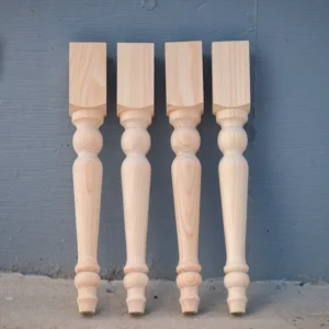 The Meadow Cottage – Handcrafted American Pine Bench & Coffee Table Legs (Set of 4)