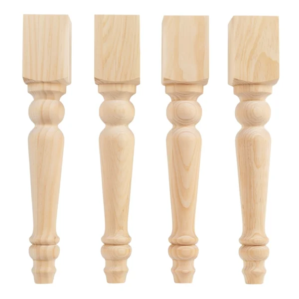The Meadow Cottage – Handcrafted American Pine Bench & Coffee Table Legs (Set of 4)