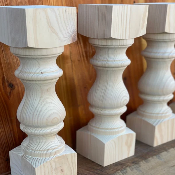 The Monastery Chunky – Artisan American Pine Bench & Coffee Table Legs (Set of 4)