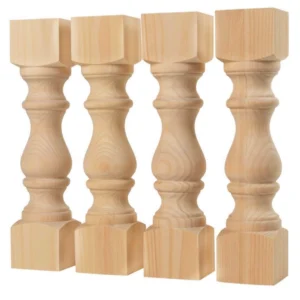 The Monastery Chunky – Artisan American Pine Bench & Coffee Table Legs (Set of 4) (2)