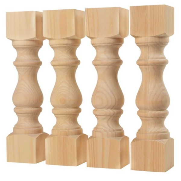 The Monastery Chunky – Artisan American Pine Bench & Coffee Table Legs (Set of 4)