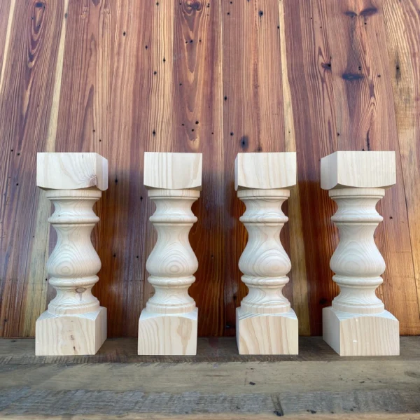 The Monastery Chunky – Artisan American Pine Bench & Coffee Table Legs (Set of 4)