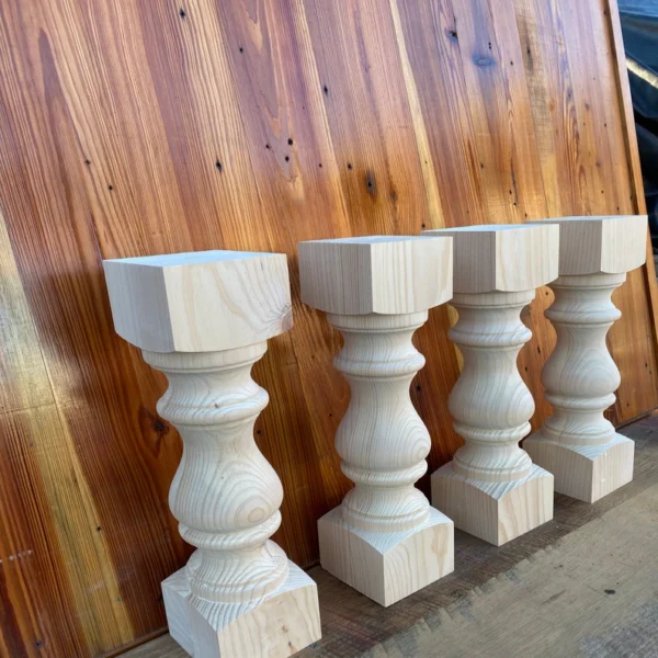 The Monastery Chunky – Artisan American Pine Bench & Coffee Table Legs (Set of 4)