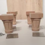 The Nordic Beech – Premium Tapered Solid Wood Furniture Legs (Set of 4)