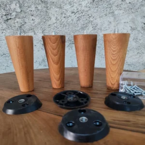 The Timeless Taper – Premium Solid Wood Furniture Legs (Set of 4) (2)