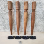 The West Virginia Rustic – Handcrafted Tapered Mission Table Legs (Set of 4)