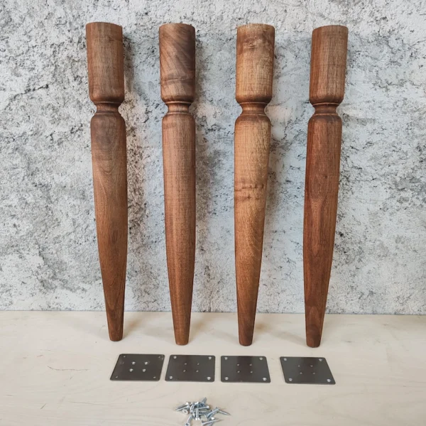 The West Virginia Rustic – Handcrafted Tapered Mission Table Legs (Set of 4)